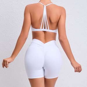 Detachable shoulder strap yoga top