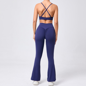 Flared pants yoga suit