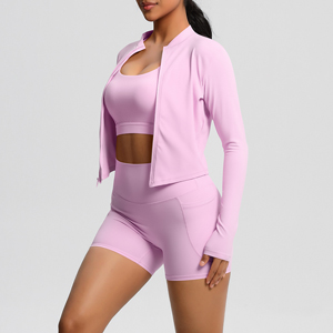 Pilates yoga suit three-piece set