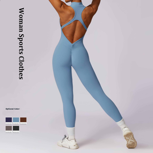 High-intensity fitness yoga jumpsuit