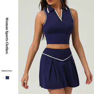 Cross-border tennis skirt set