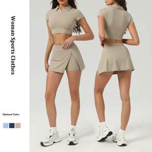 Ice-sensitive sunscreen tennis skirt set