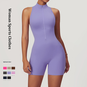 Naked tight one-body yoga suit