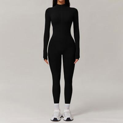 Outdoor tight warm yoga jumpsuit