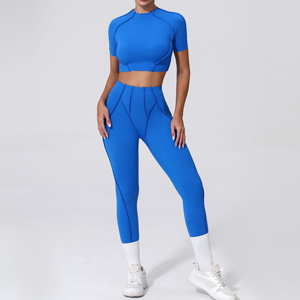 Quick-drying tight short-sleeved trousers fitness suit