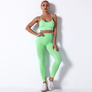 Running shockproof yoga suit two-piece set